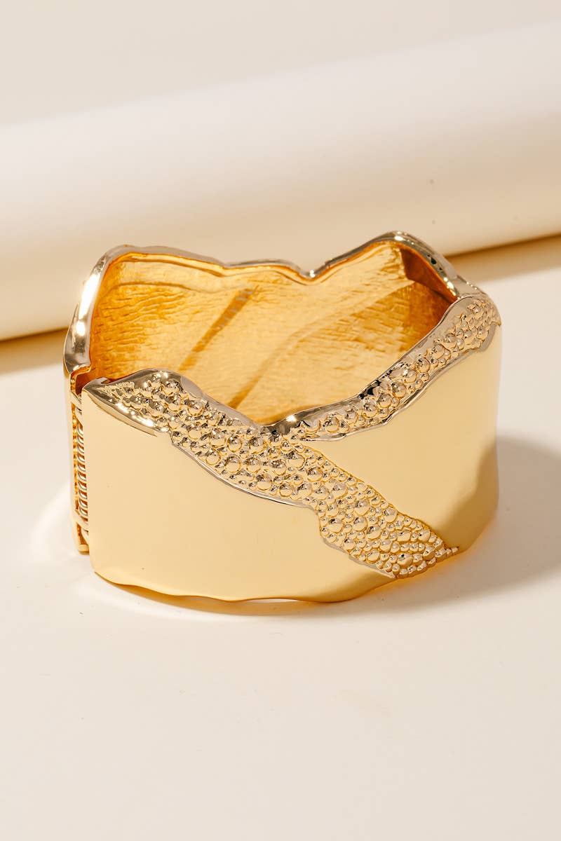 Wide Large Statement Bangle Bracelet