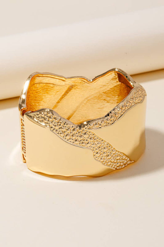 Wide Large Statement Bangle Bracelet